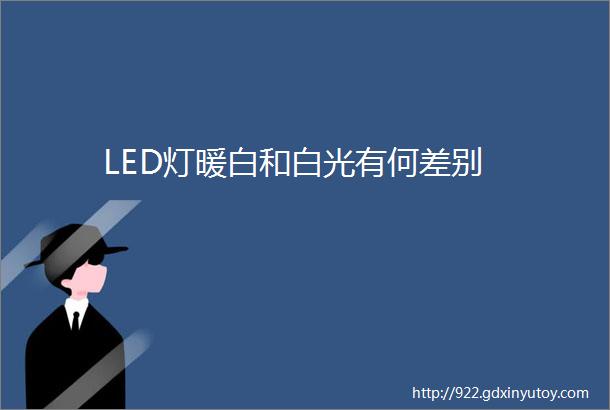 LED灯暖白和白光有何差别